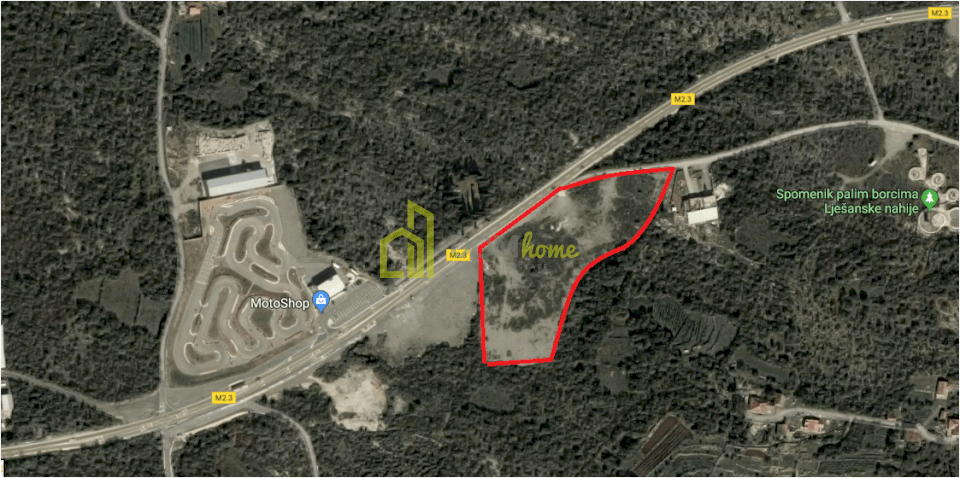 Plac 15296m2, Barutana