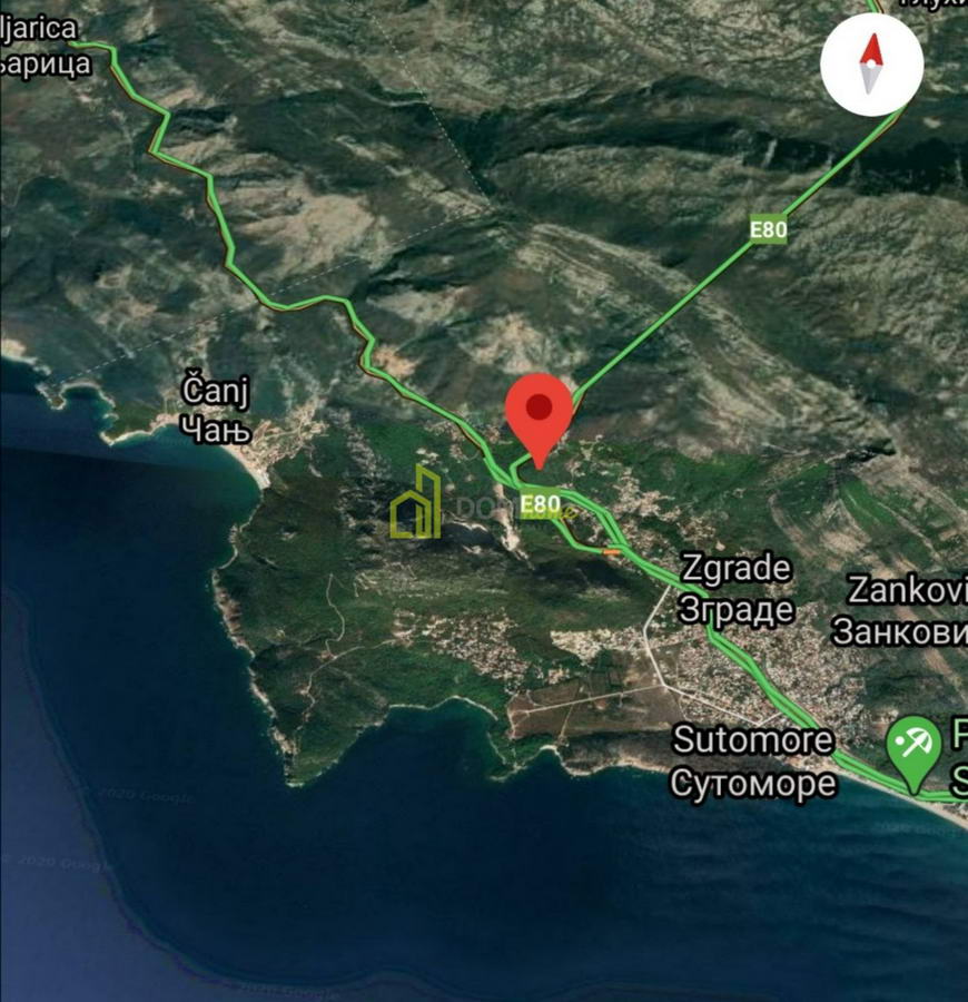 Plac 6800m2, Sutomore