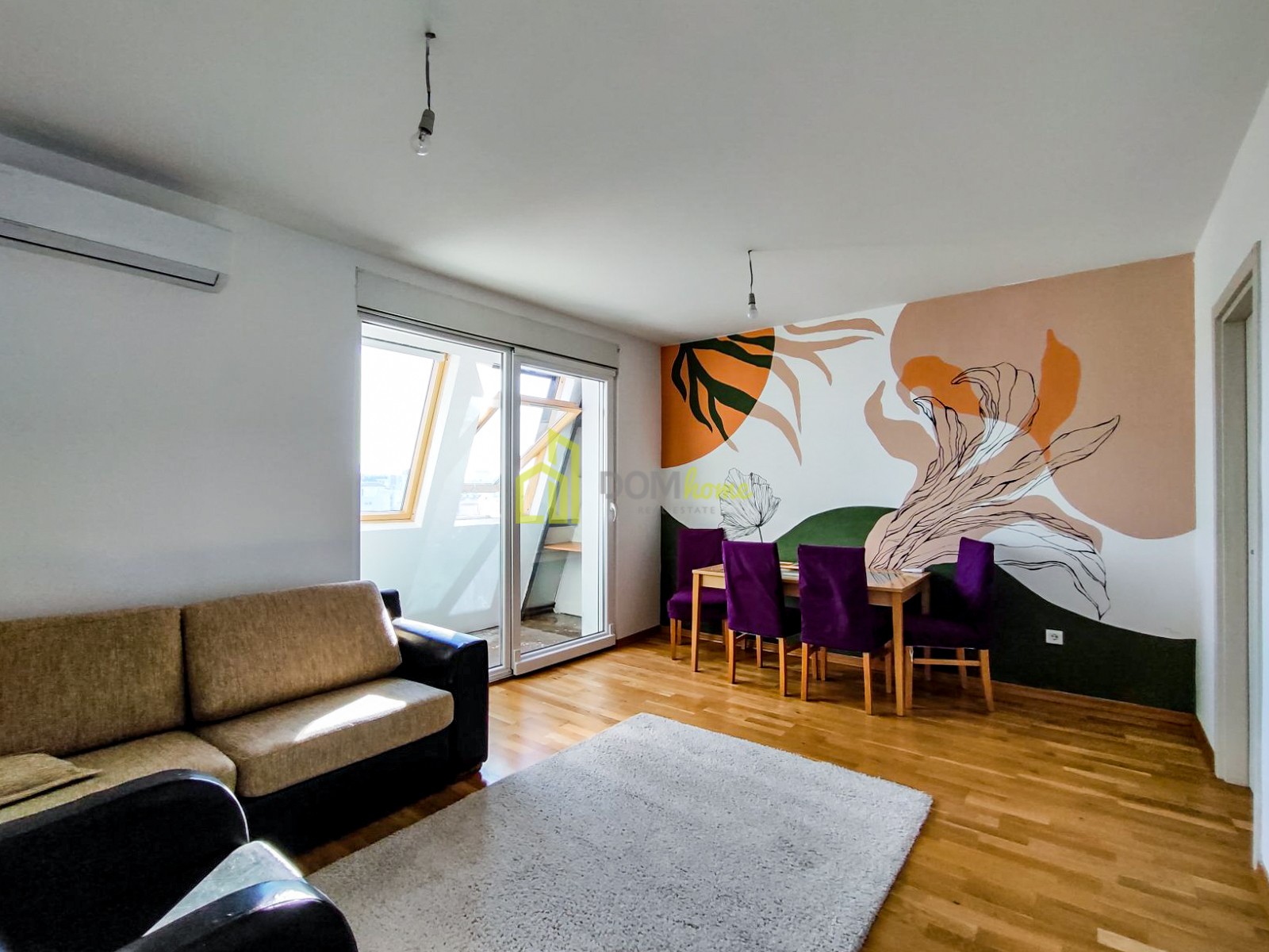 Jednosoban stan 40m², Zabjelo - Izdavanje, Nenamješten, Klimatizovan