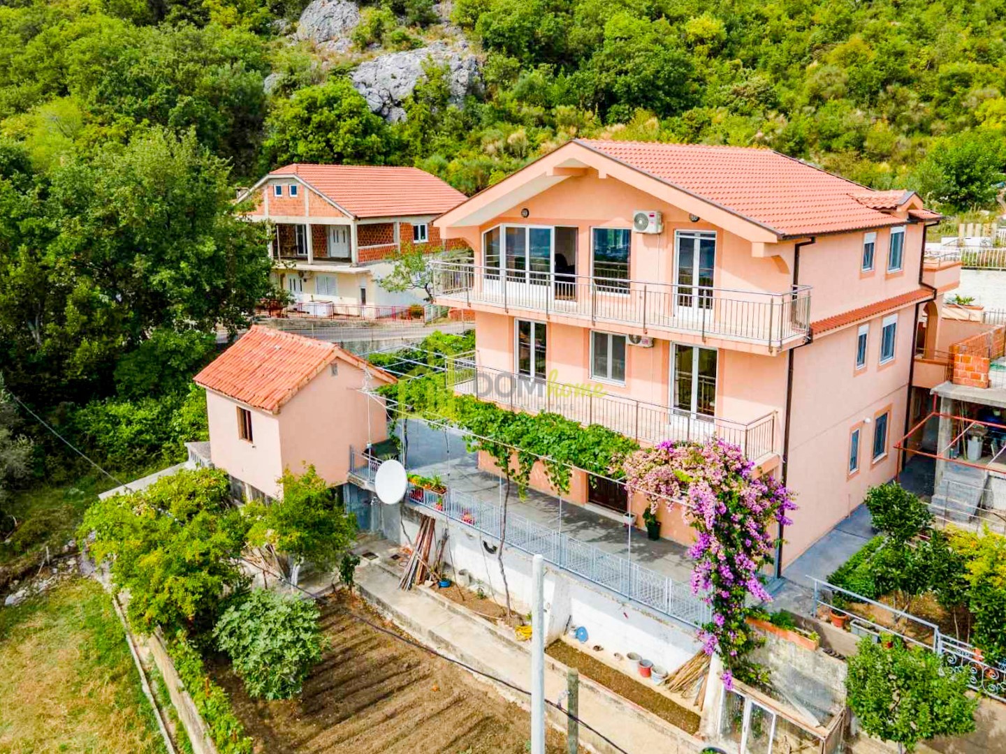 Kuća 360m2, Gornji Podi - Herceg Novi, Namještena, Klimatizovana, Pogled na more