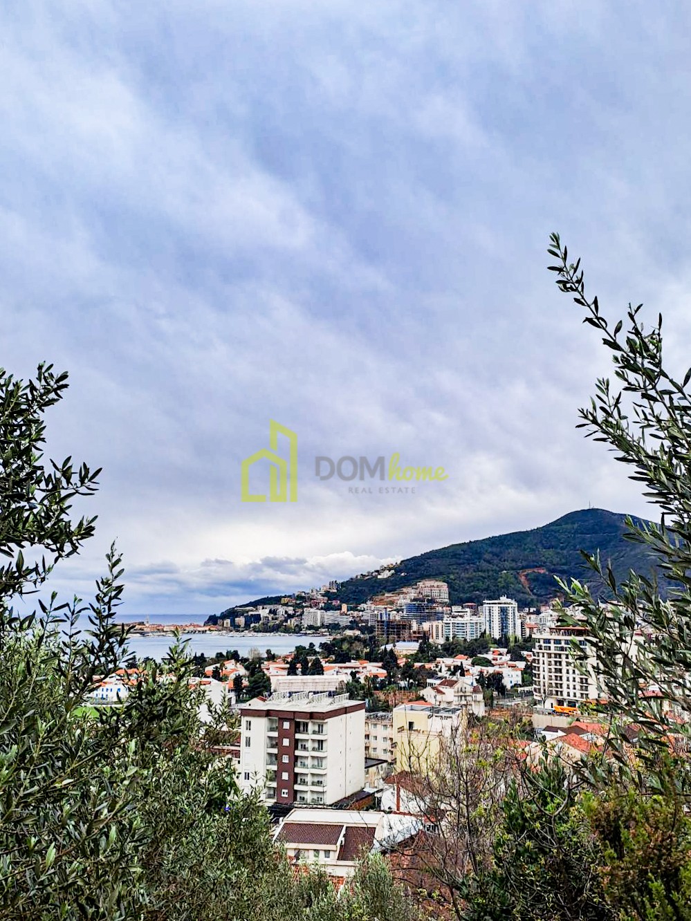 Urbanizovan plac 3400m², Budva - Prodaja, Urbanizovan, Pogled na grad, Pogled na more