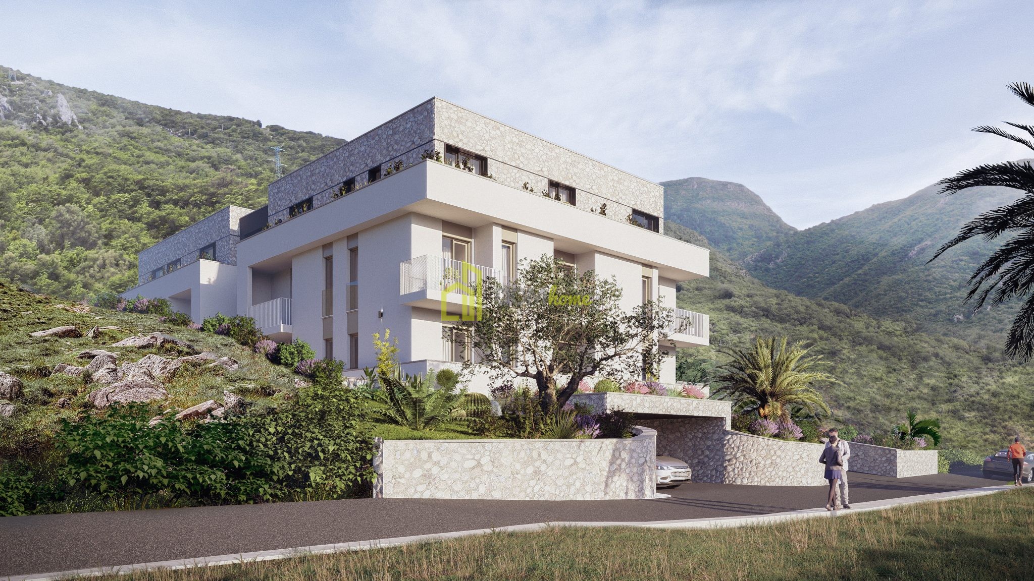 Garsonjera 28m², Radanovići- Prodaja, U izgradnji