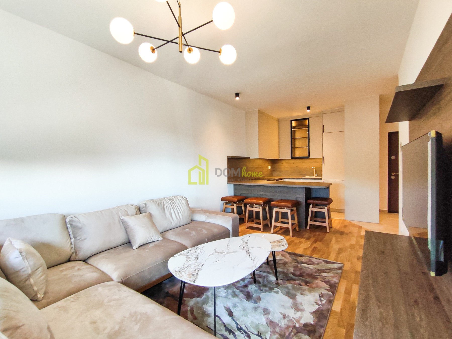 Jednosoban stan 42m2, Zabjelo, Novogradnja, Parking mjesto