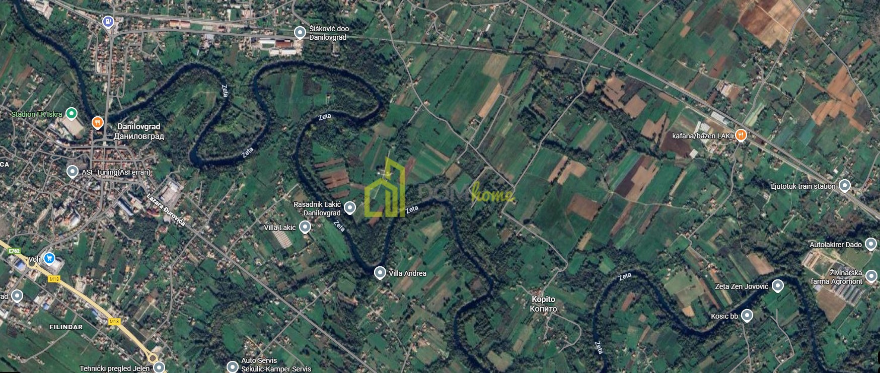 Plac 1860m2, Danilovgrad