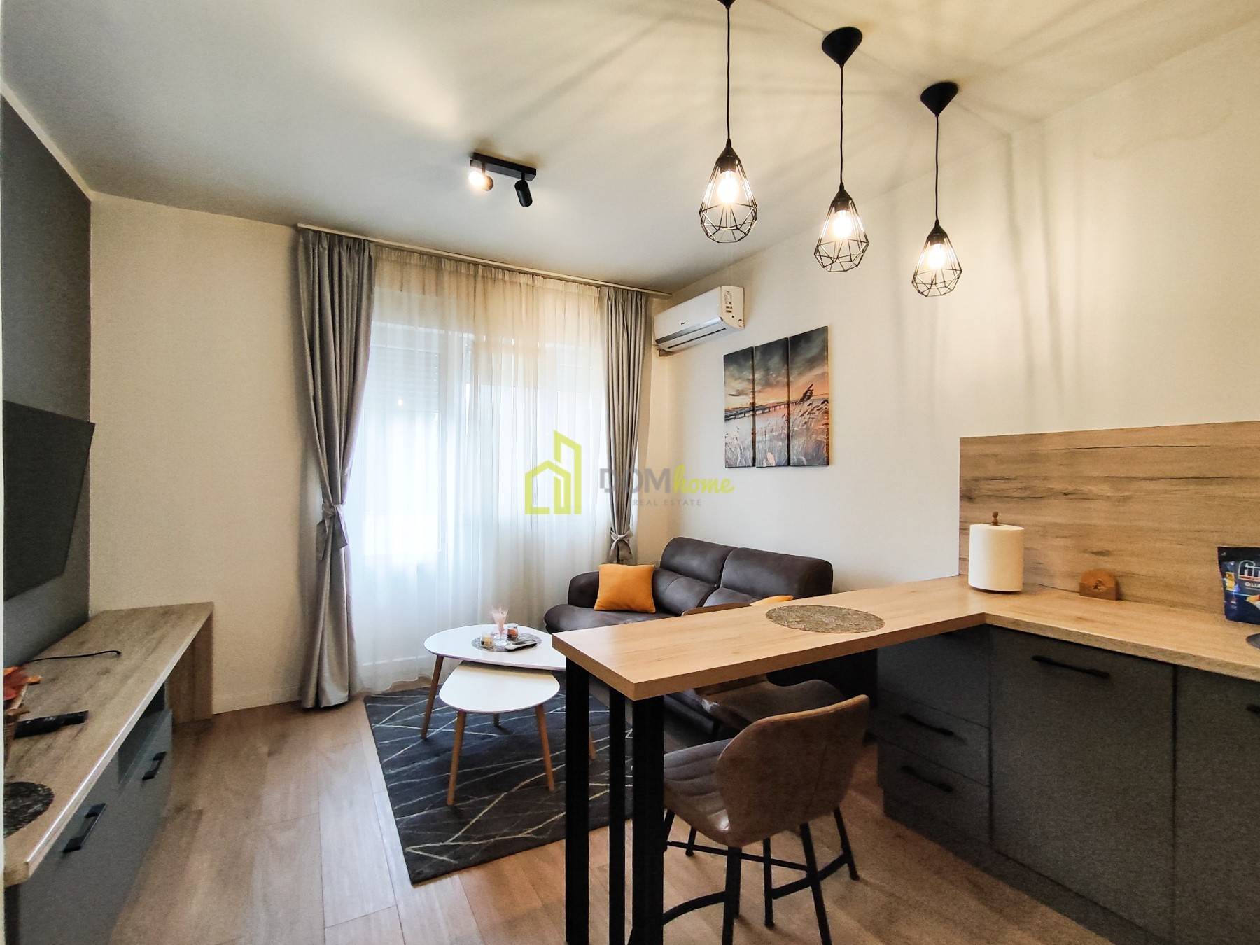 Двухкомнатная квартира 45м2, Преко Морача